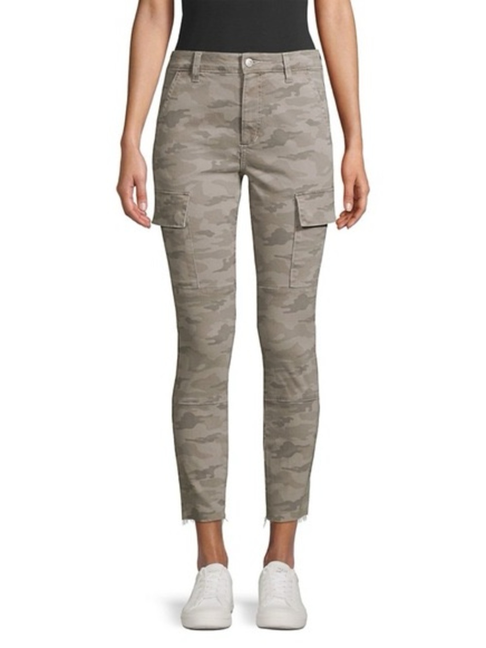 Anthropologie Level 99 Green Camo Cargo Pants Size 31/12